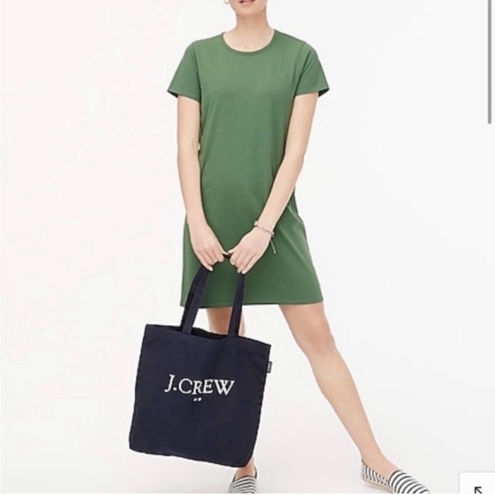 J. Crew T-Shirt Dress in Green size XS
